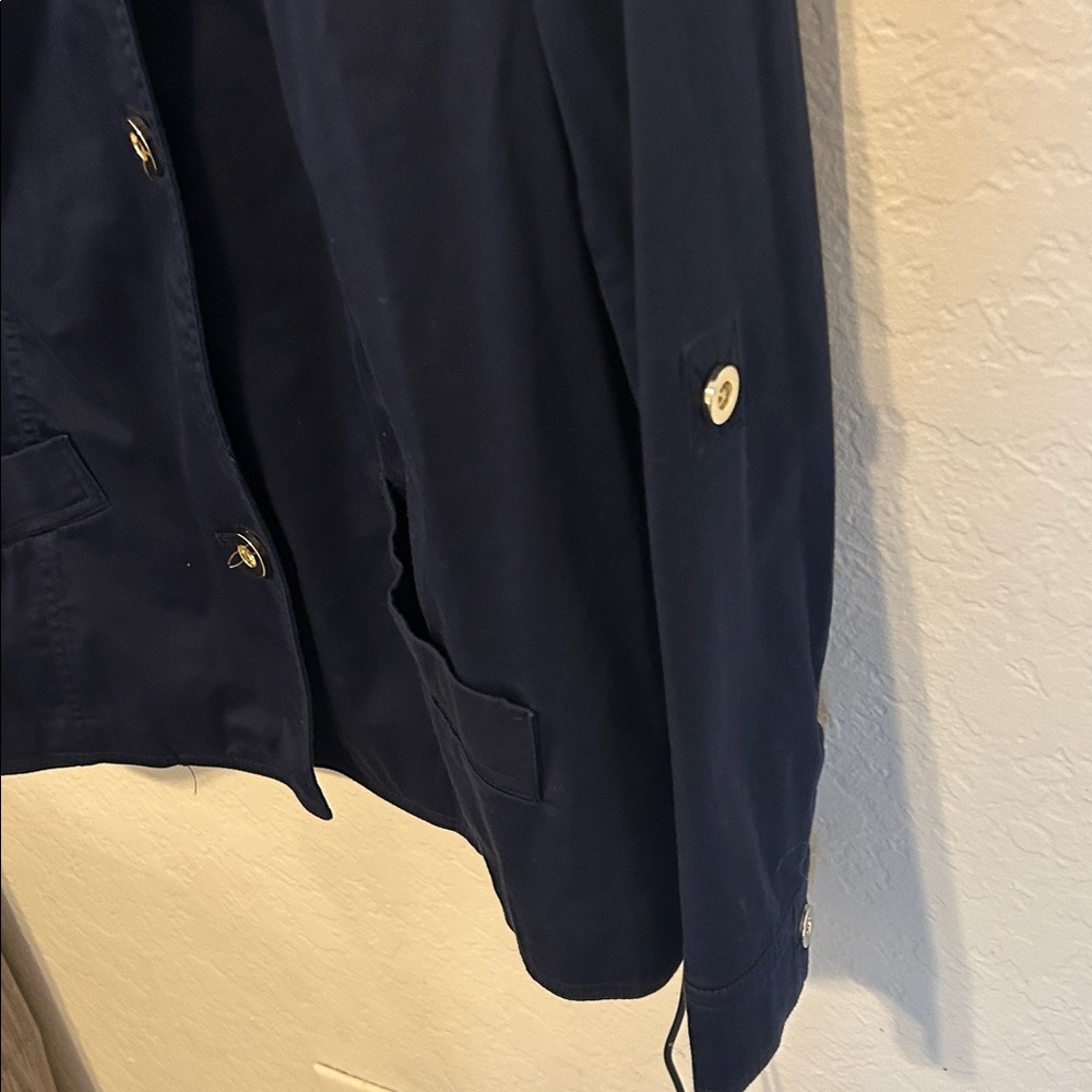 🐞Charter Club Dark Navy Button Front Blazer Jacket size 2X GUC - Picture 4 of 9